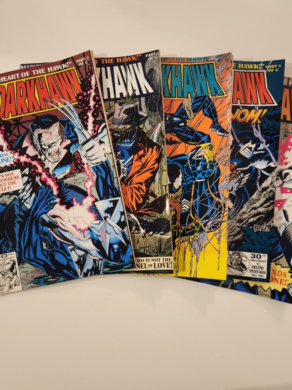 Lot Darkhawk Marvel Comic Books 11 12 13 14 15 1992 Venom Comics 90s Run 1990s